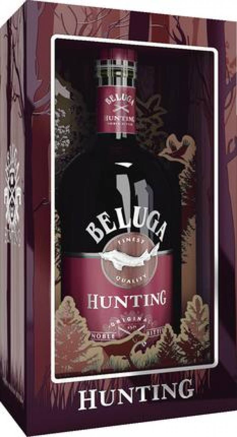 Ликер Белуга Хантинг Ягодный 0,7 л. В подарочной упаковки &quot; Liqueur Beluga Hunting Berry &quot;