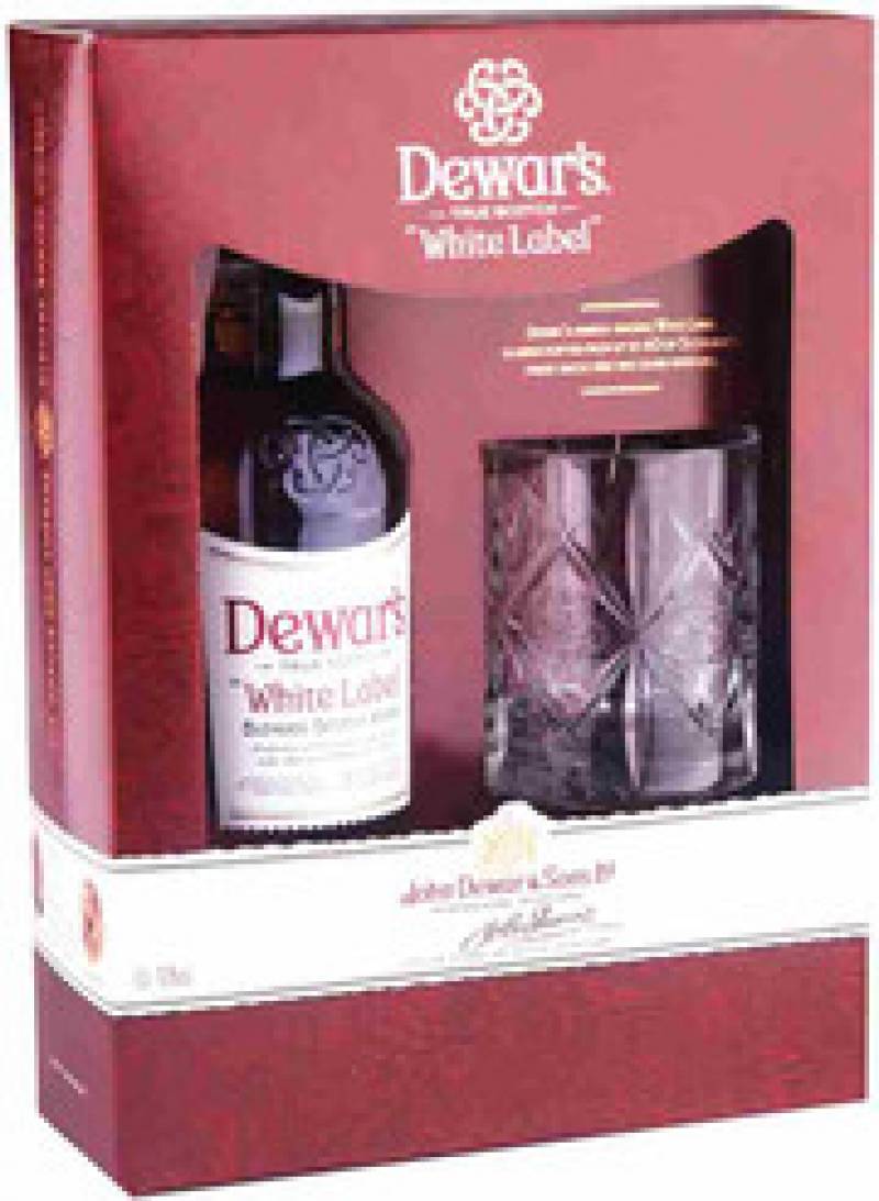 Виски &quot;Dewar&#039;s&quot; White Label, gift box with 1 glass, 0.7 л / &quot;Дьюарс&quot; Вайт Лэйбл, в подарочной коробке с одним стаканом